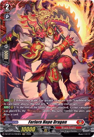 Forlorn Hope Dragon (FR) (DZ-BT14/FR03EN), DZ-BT14: Envoys of the Crimson Moon — Vanguard card price