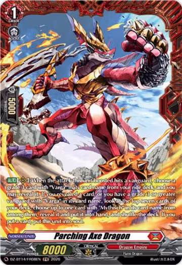 Parching Axe Dragon (FR) (DZ-BT14/FR08EN), DZ-BT14: Envoys of the Crimson Moon — Vanguard card price