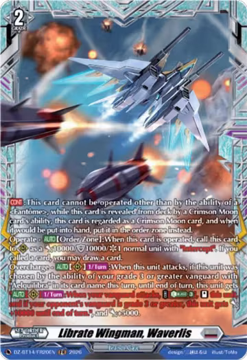 Librate Wingman, Waverlis (FR) (DZ-BT14/FR20EN), DZ-BT14: Envoys of the Crimson Moon — Vanguard card price