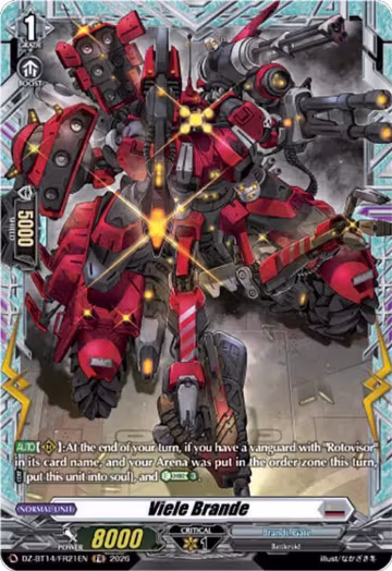 Viele Brande (FR) (DZ-BT14/FR21EN), DZ-BT14: Envoys of the Crimson Moon — Vanguard card price