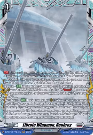 Librate Wingman, Roubroy (FR) (DZ-BT14/FR24EN), DZ-BT14: Envoys of the Crimson Moon — Vanguard card price
