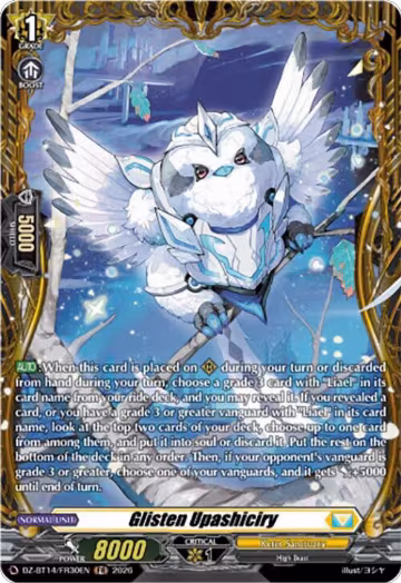 Glisten Upashiciry (FR) (DZ-BT14/FR30EN), DZ-BT14: Envoys of the Crimson Moon — Vanguard card price