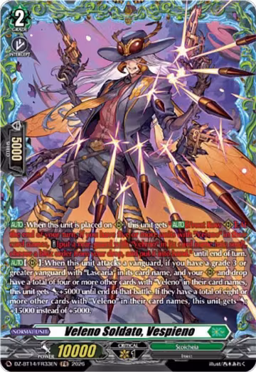 Veleno Soldato, Vespieno (FR) (DZ-BT14/FR33EN), DZ-BT14: Envoys of the Crimson Moon — Vanguard card price