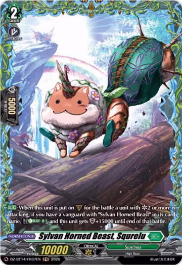 Sylvan Horned Beast, Squrelu (FR) (DZ-BT14/FR37EN), DZ-BT14: Envoys of the Crimson Moon — Vanguard card price