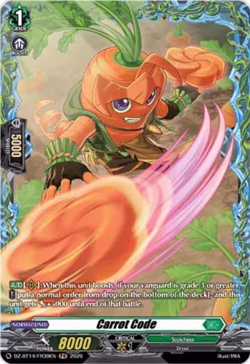Carrot Code (FR) (DZ-BT14/FR39EN), DZ-BT14: Envoys of the Crimson Moon — Vanguard card price