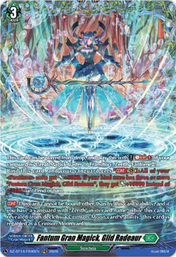 Fantum Gran Magick, Glid Radeaur (FR) (DZ-BT14/FR40EN), DZ-BT14: Envoys of the Crimson Moon — Vanguard card price