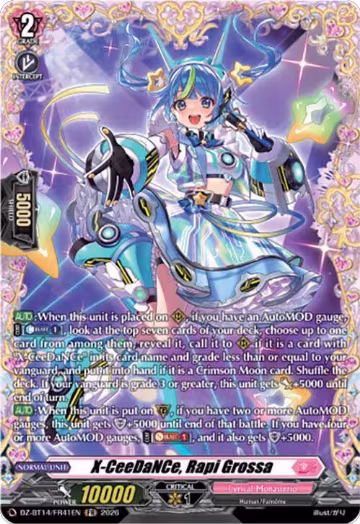 X-CeeDaNCe, Rapi Grossa (FR) (DZ-BT14/FR41EN), DZ-BT14: Envoys of the Crimson Moon — Vanguard card price