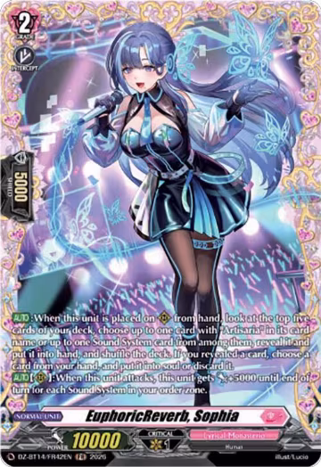 EuphoricReverb, Sophia (FR) (DZ-BT14/FR42EN), DZ-BT14: Envoys of the Crimson Moon — Vanguard card price