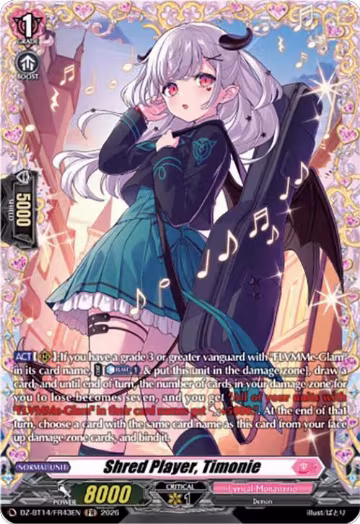 Shred Player, Timonie (FR) (DZ-BT14/FR43EN), DZ-BT14: Envoys of the Crimson Moon — Vanguard card price