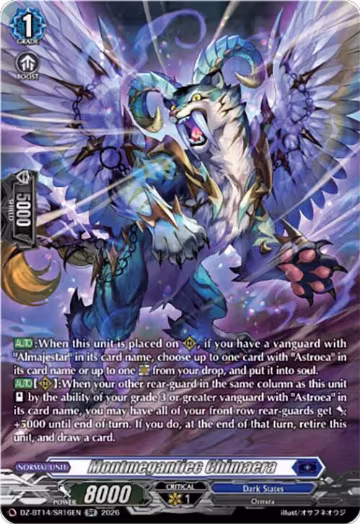 Montmegantiec Chimaera (SR) (DZ-BT14/SR16EN), DZ-BT14: Envoys of the Crimson Moon — Vanguard card price