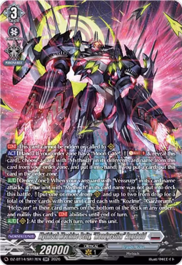 Mythisch Machine Deity, "Mondgestirn" Angrbold (SR) (DZ-BT14/SR17EN), DZ-BT14: Envoys of the Crimson Moon — Vanguard card price