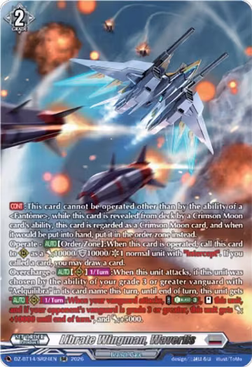 Librate Wingman, Waverlis (SR) (DZ-BT14/SR24EN), DZ-BT14: Envoys of the Crimson Moon — Vanguard card price
