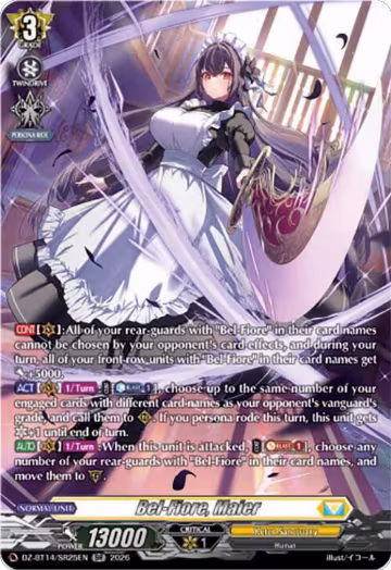 Bel-Fiore, Maier (SR) (DZ-BT14/SR25EN), DZ-BT14: Envoys of the Crimson Moon — Vanguard card price