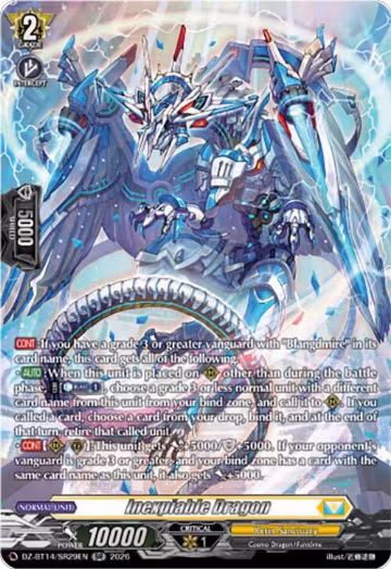 Inexpiable Dragon (SR) (DZ-BT14/SR29EN), DZ-BT14: Envoys of the Crimson Moon — Vanguard card price