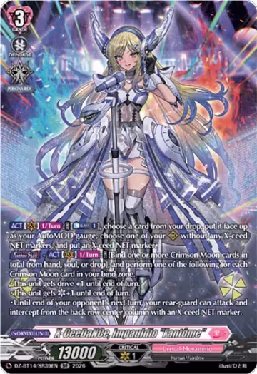 X-CeeDaNCe, Impauldio "Fantome" (SR) (DZ-BT14/SR39EN), DZ-BT14: Envoys of the Crimson Moon — Vanguard card price