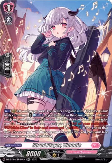 Shred Player, Timonie (SR) (DZ-BT14/SR44EN), DZ-BT14: Envoys of the Crimson Moon — Vanguard card price