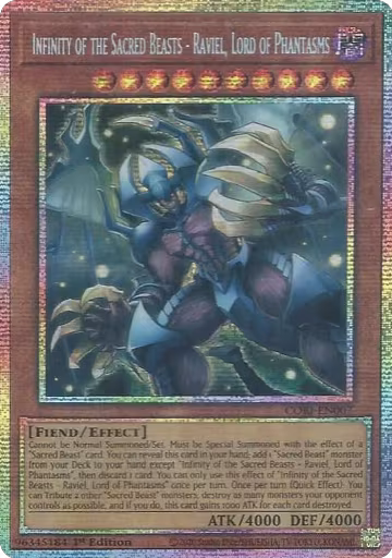 Infinity of the Sacred Beasts - Raviel, Lord of Phantasms (Starlight Rare) (CORI-EN007), Chaos Origins — Yu-Gi-Oh! card price