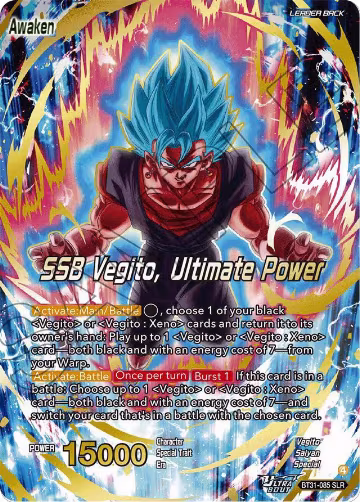 Vegito // SSB Vegito, Ultimate Power (SLR) (BT31-085), Impact Beyond Dimensions — DB Super card price