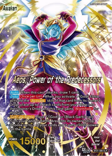 Aeos // Aeos, Power of the Predecessors (SLR) (BT31-086), Impact Beyond Dimensions — DB Super card price