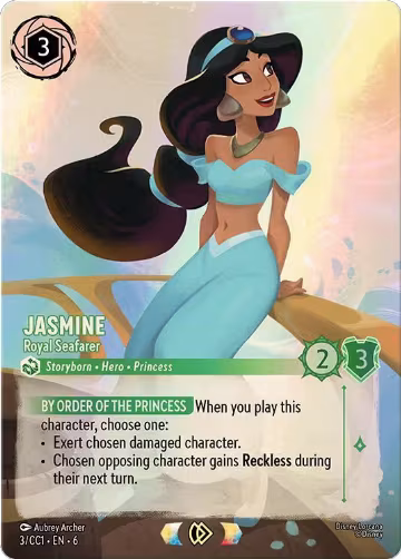 Jasmine - Royal Seafarer (3), Disney Lorcana Promo Cards — Lorcana card price
