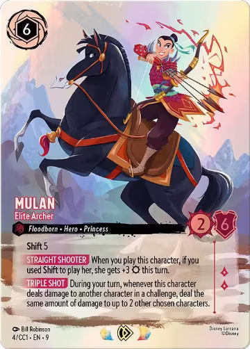 Mulan - Elite Archer (4), Disney Lorcana Promo Cards — Lorcana card price