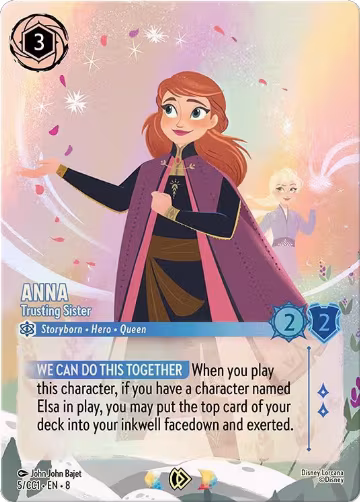 Anna - Trusting Sister (5), Disney Lorcana Promo Cards — Lorcana card price