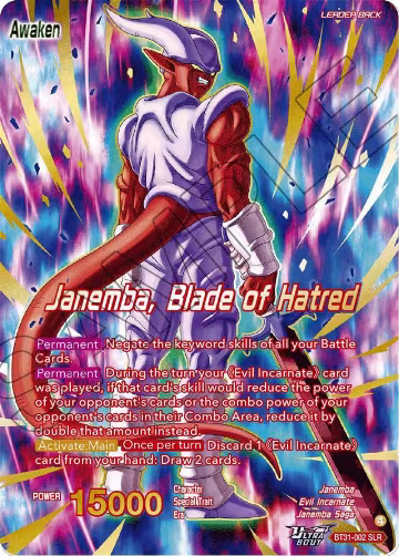 Janemba // Janemba, Blade of Hatred (SLR) (BT31-002), Impact Beyond Dimensions — DB Super card price