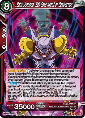 Baby Janemba, Hell Gate Agent of Destruction (BT31-022), Impact Beyond Dimensions — DB Super card price