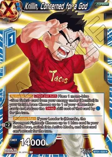 Krillin, Concerned for a God (BT31-028), Impact Beyond Dimensions — DB Super card price