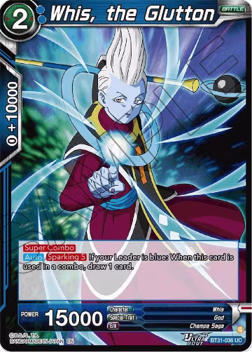 Whis, the Glutton (BT31-036), Impact Beyond Dimensions — DB Super card price