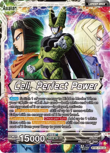 Cell // Cell, Perfect Power (BT31-116), Impact Beyond Dimensions — DB Super card price