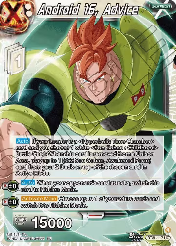 Android 16, Advice (BT31-117), Impact Beyond Dimensions — DB Super card price