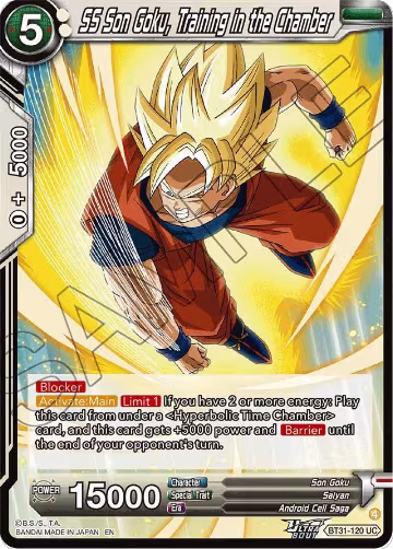 SS Son Goku, Training in the Chamber (BT31-120), Impact Beyond Dimensions — DB Super card price