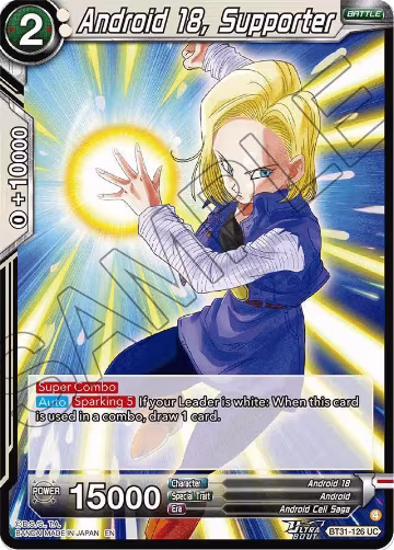Android 18, Supporter (BT31-126), Impact Beyond Dimensions — DB Super card price