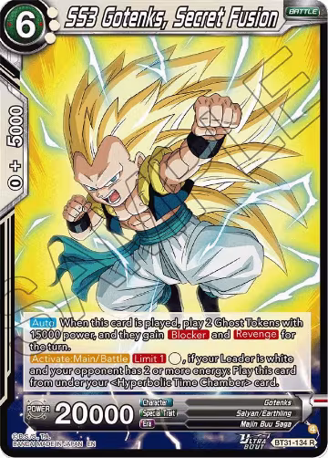 SS3 Gotenks, Secret Fusion (BT31-134), Impact Beyond Dimensions — DB Super card price