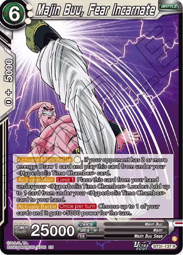 Majin Buu, Fear Incarnate (BT31-137), Impact Beyond Dimensions — DB Super card price