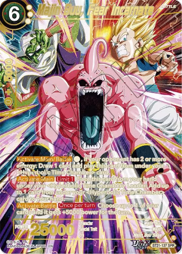Majin Buu, Fear Incarnate (SPR) (BT31-137), Impact Beyond Dimensions — DB Super card price
