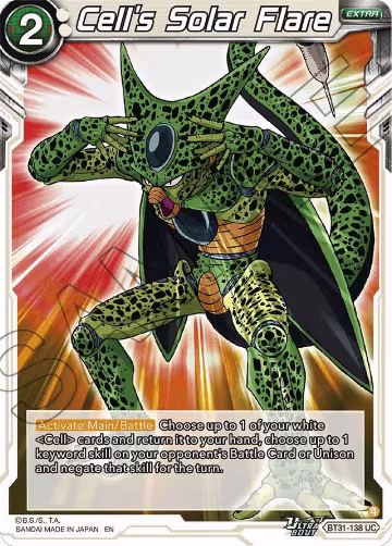 Cell's Solar Flare (BT31-138), Impact Beyond Dimensions — DB Super card price