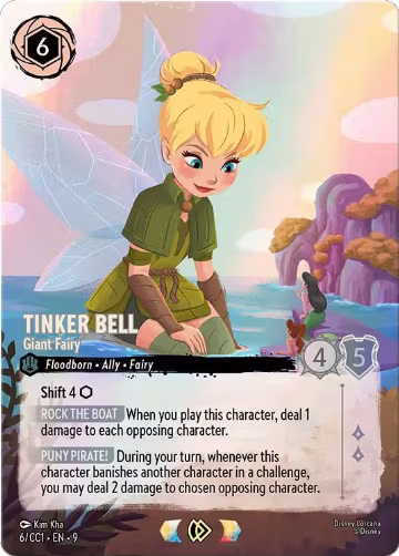 Tinker Bell - Giant Fairy (6/CC1) (6), Disney Lorcana Promo Cards — Lorcana card price
