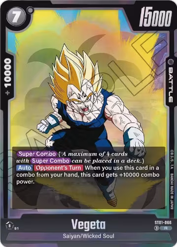 Vegeta - ST01-066 (ST01-066), Story Booster 01 — DB Fusion card price