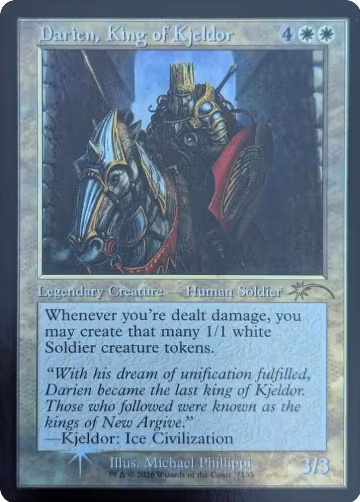 Darien, King of Kjeldor (Retro Frame) (7135), Secret Lair Drop Series — Magic card price