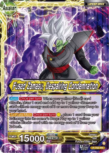 Fused Zamasu // Fused Zamasu, Despairing Condemnation (P-755), Promotion Cards — DB Super card price