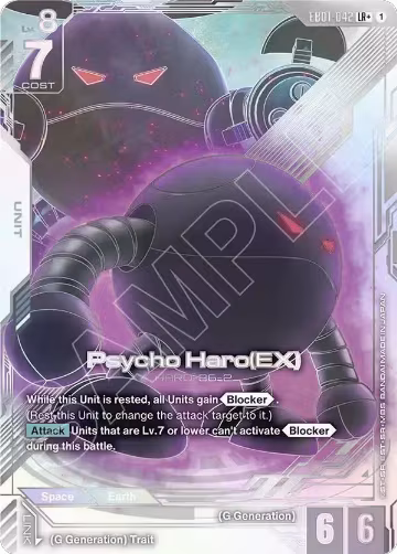 Psycho Haro (EX) (LR+) (EB01-042) — card price