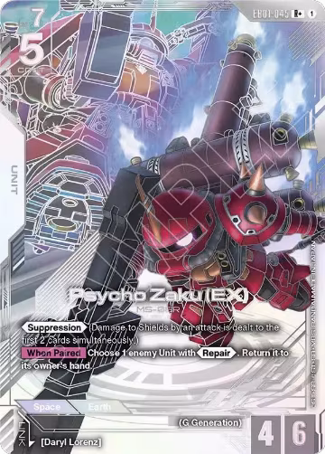 Psycho Zaku (EX) (R+) (EB01-045) — card price