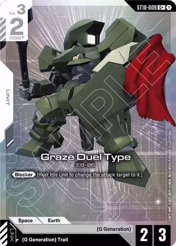 Graze Duel Type (C+) (ST10-009), Starter Deck 10: Generation Pulse — Gundam card price
