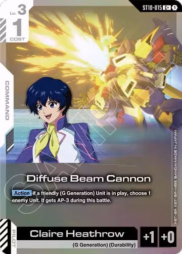 Diffuse Beam Cannon (C+) (ST10-015), Starter Deck 10: Generation Pulse — Gundam card price