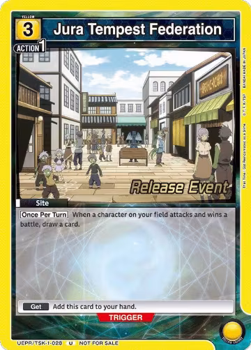 Jura Tempest Federation (UEPR/TSK-1-028), That Time I Got Reincarnated as a Slime Release Event Cards — Union Arena card price