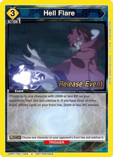 Hell Flare (UEPR/TSK-1-034), That Time I Got Reincarnated as a Slime Release Event Cards — Union Arena card price