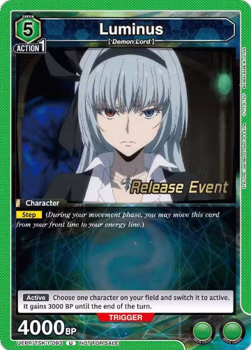 Luminus (093) (UEPR/TSK-1-093), That Time I Got Reincarnated as a Slime Release Event Cards — Union Arena card price