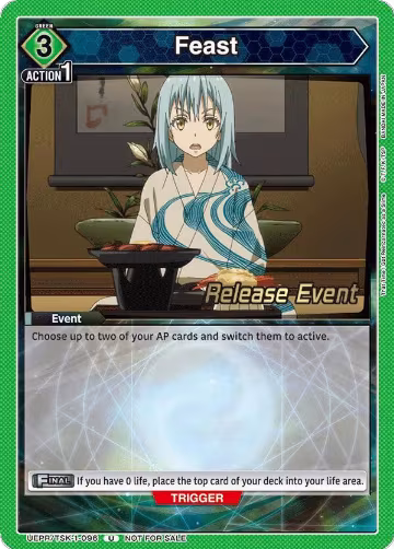 Feast (096) (UEPR/TSK-1-096), That Time I Got Reincarnated as a Slime Release Event Cards — Union Arena card price